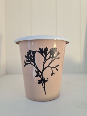 Seaweed Etched Enamelware Tumbler Marie Rose - Bladder Wrack