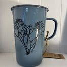 Seaweed Etched Enamelware 2 pint Measuring Jug Pigeon Grey - Irish Moss additional 1