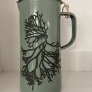 Seaweed Etched Enamelware 3 Pint Jug Tarragon  - Channel Wrack additional 1