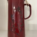 Seaweed Etched Enamelware 3 Pint Jug Burgandy  - Egg Wrack additional 1