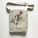 Seaweed Print Linen Shoulder Bag - Bladder Wrack B additional 1