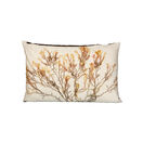 Seaweed Print Linen Oblong Cushion Cover - Red Comb Weed (brown) additional 1