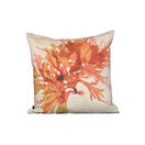 Seaweed Print Linen Square Cushion Cover - Beautiful Fan Weed additional 1