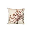 Seaweed Print Linen Square Cushion Cover - Berry Wart Cress additional 1