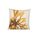 Seaweed Print Linen Square Cushion Cover - Brown Fan Weed additional 1