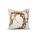 Seaweed Print Linen Square Cushion Cover - Egg Wrack additional 1