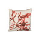 Seaweed Print Linen Square Cushion Cover - Sea Oak additional 1