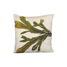 Seaweed Print Linen Square Cushion Cover - Spiral Wrack additional 1