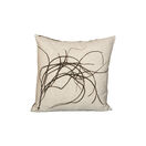 Seaweed Print Linen Square Cushion Cover - Sea Spaghetti additional 1