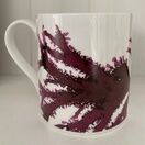 Seaweed Print Bone China Mug - Beautiful Fan Weed (dark) additional 2