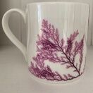 Seaweed Print Bone China Mug - Red Comb Weed additional 2